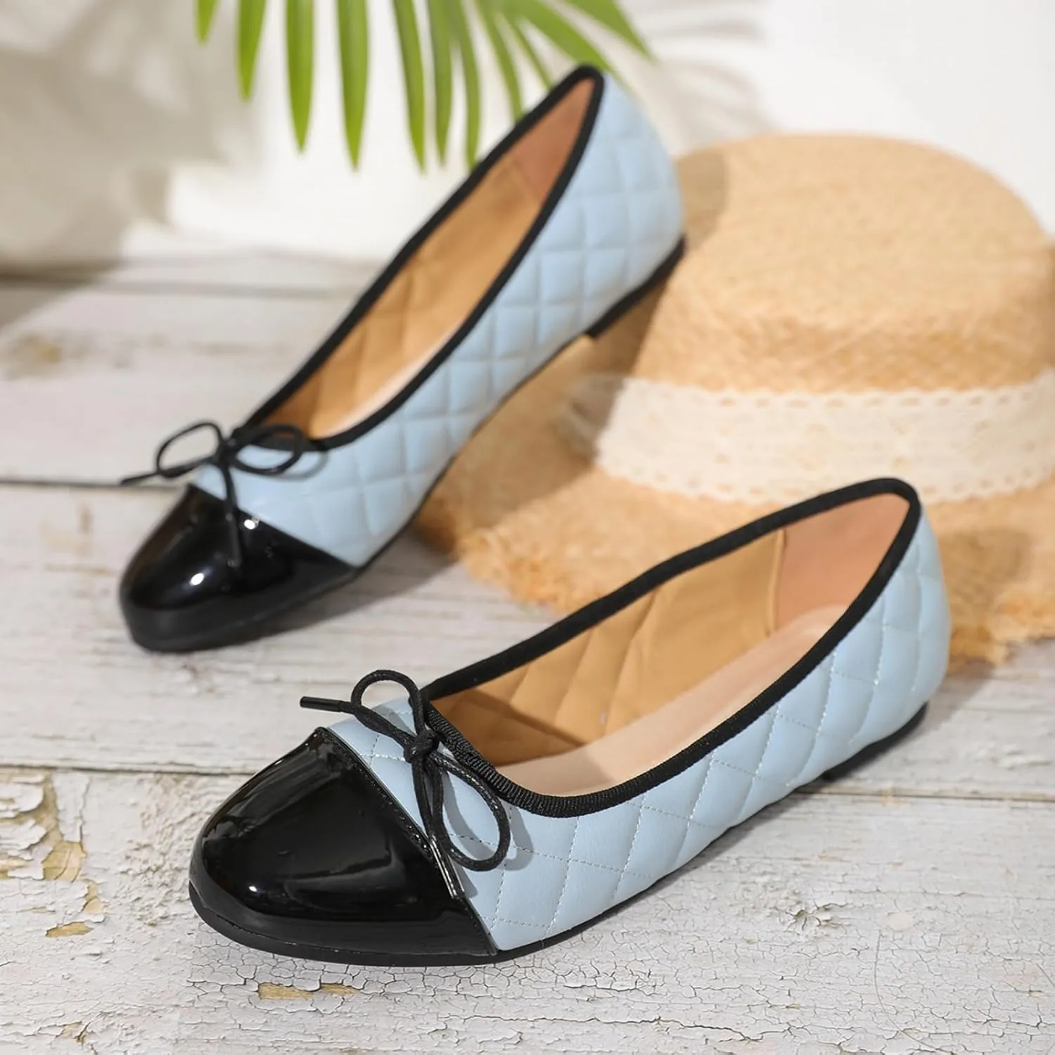 Women’s Flats Comfortable Dressy Ballet Flats Shoes for Casual Bow Formal Flats Loafers for Women