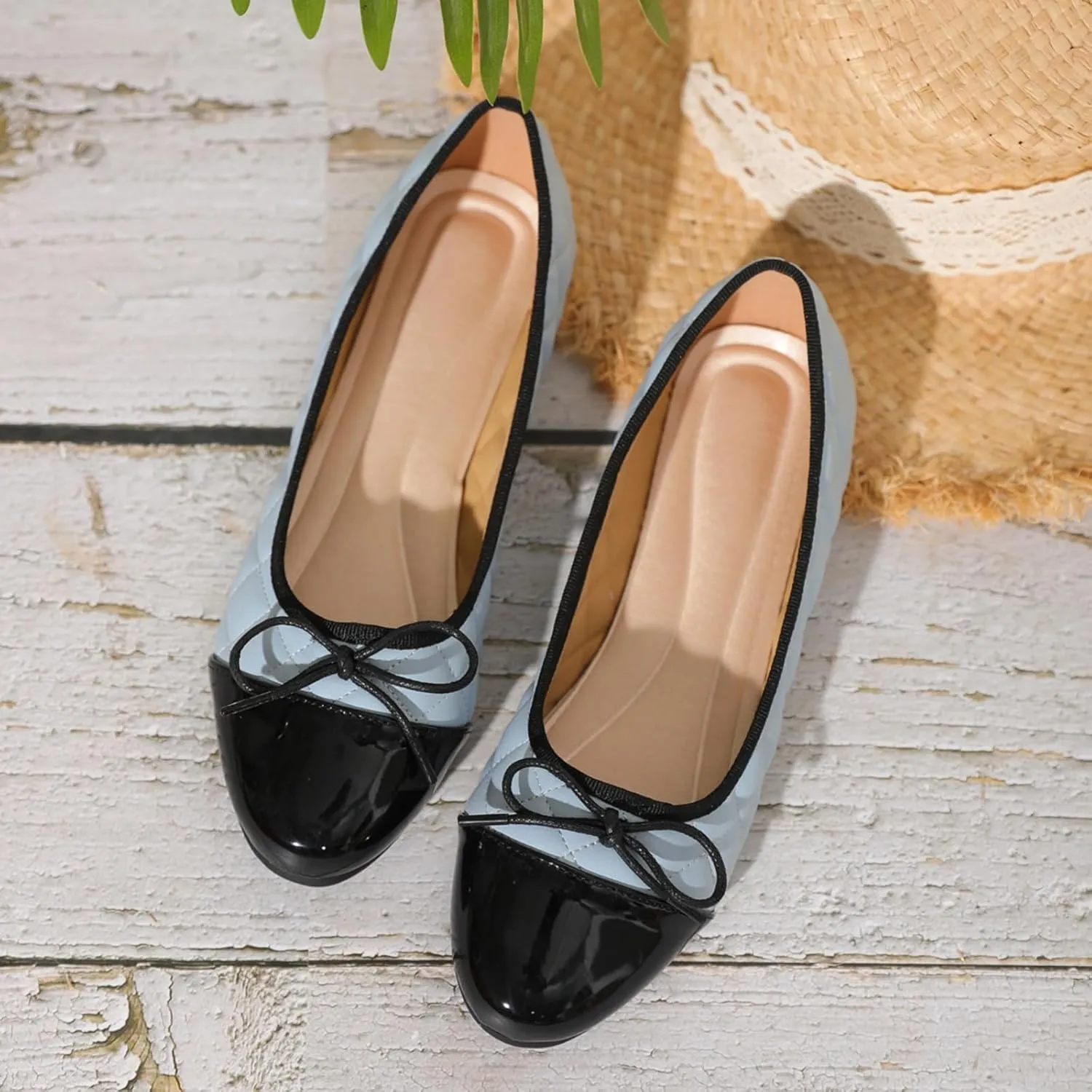 Women’s Flats Comfortable Dressy Ballet Flats Shoes for Casual Bow Formal Flats Loafers for Women