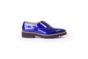 Women's Ink Blue & Tan Lace Up with Black Sole EX-307 (2017)