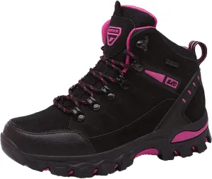 Women's Lightweight Hiking Shoes Mid Height Quick Laces Outdoors Travel Sneakers Waterproof Terrain Hiking Boot for Women