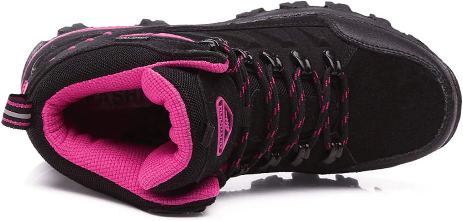 Women's Lightweight Hiking Shoes Mid Height Quick Laces Outdoors Travel Sneakers Waterproof Terrain Hiking Boot for Women