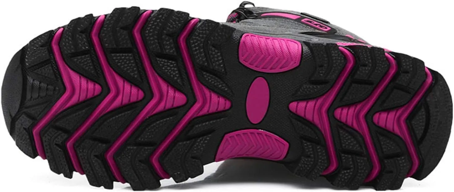 Women's Lightweight Hiking Shoes Mid Height Quick Laces Outdoors Travel Sneakers Waterproof Terrain Hiking Boot for Women