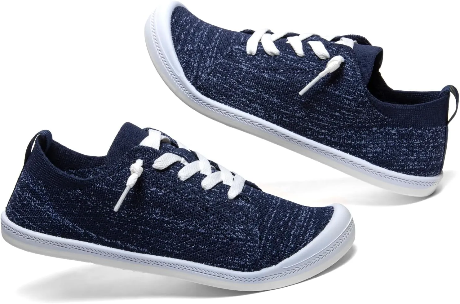 Women’s Low top Slip On Arch Support Loafer, Soft Comfort Casual Barefoot Walking Shoes,Breathable Stretchy Mesh Lightweight Non-Slip Fashion Sneakers