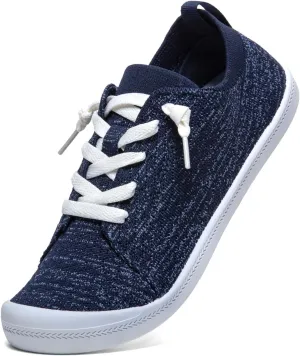 Women’s Low top Slip On Arch Support Loafer, Soft Comfort Casual Barefoot Walking Shoes,Breathable Stretchy Mesh Lightweight Non-Slip Fashion Sneakers