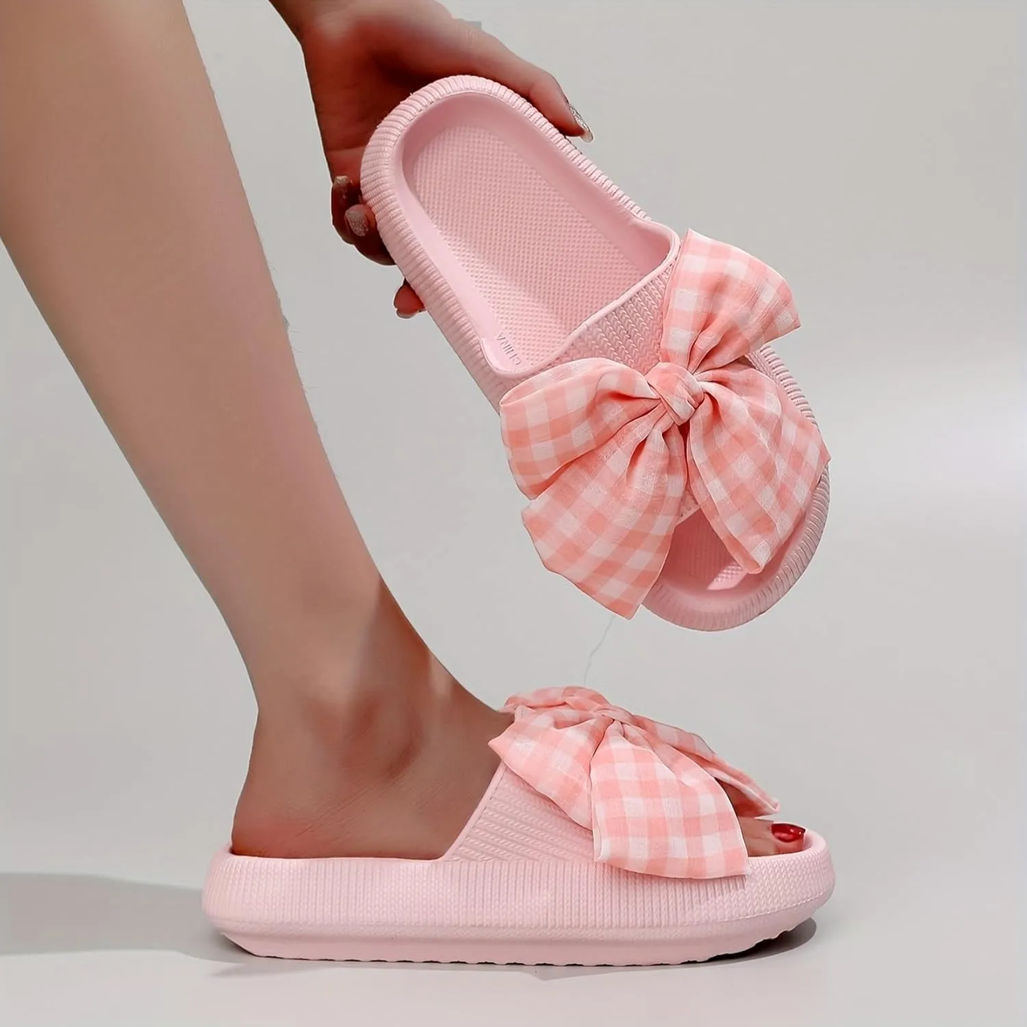 Womens Mens Cloud Slippers Pool Sliders Shower Shoes Beach Sandals Bathroom Slippers Thick Outsole Non Slip Comfy