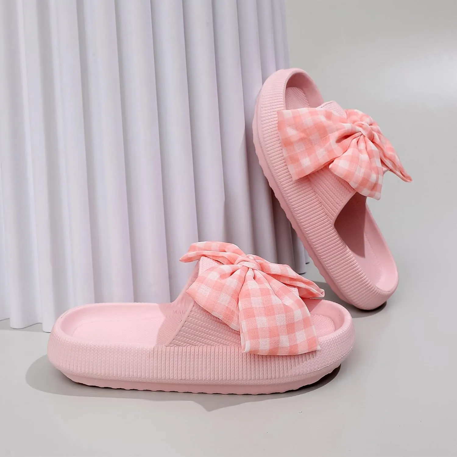 Womens Mens Cloud Slippers Pool Sliders Shower Shoes Beach Sandals Bathroom Slippers Thick Outsole Non Slip Comfy