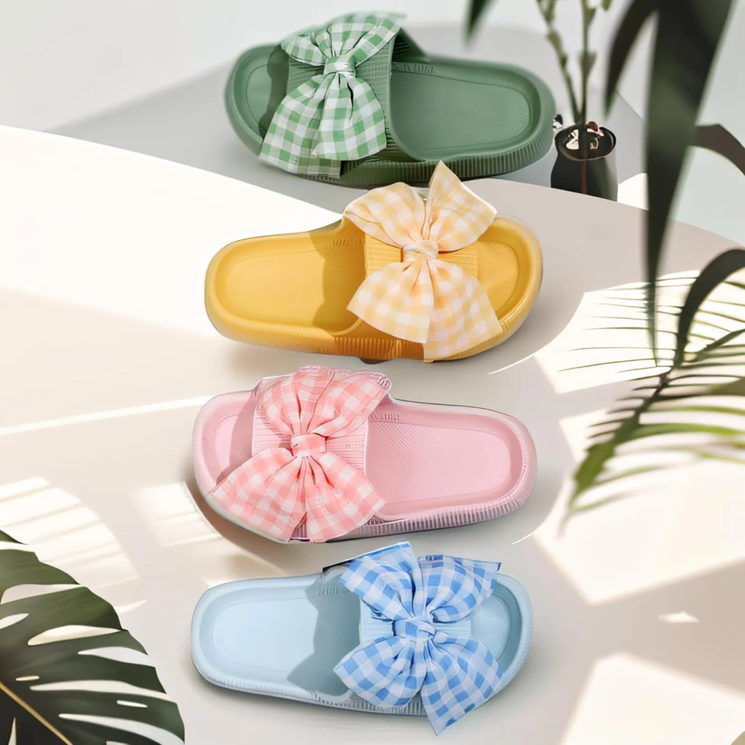Womens Mens Cloud Slippers Pool Sliders Shower Shoes Beach Sandals Bathroom Slippers Thick Outsole Non Slip Comfy