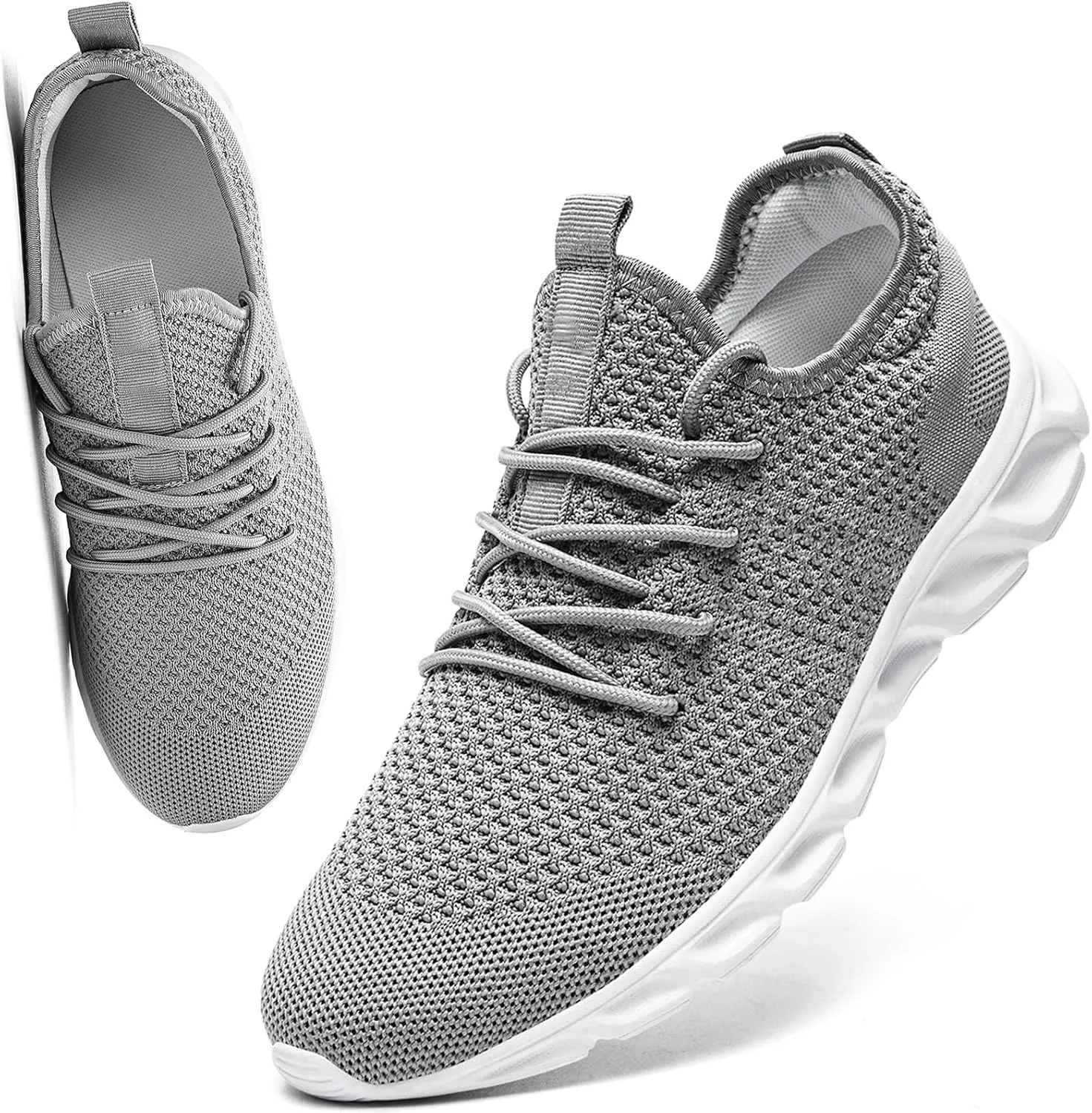 Womens Mens Running Shoes Tennis Sneakers Lightweight Gym Slip on Unisex Shoes Athletic Workout Walking Shoes
