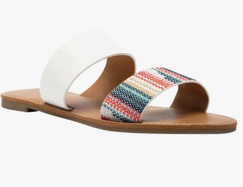 Women's Multi Colored Flat Sandals
