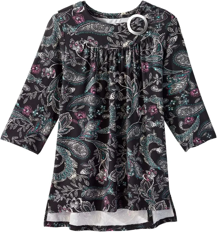 Women’s Open Back Gathered Scoop Neck Top