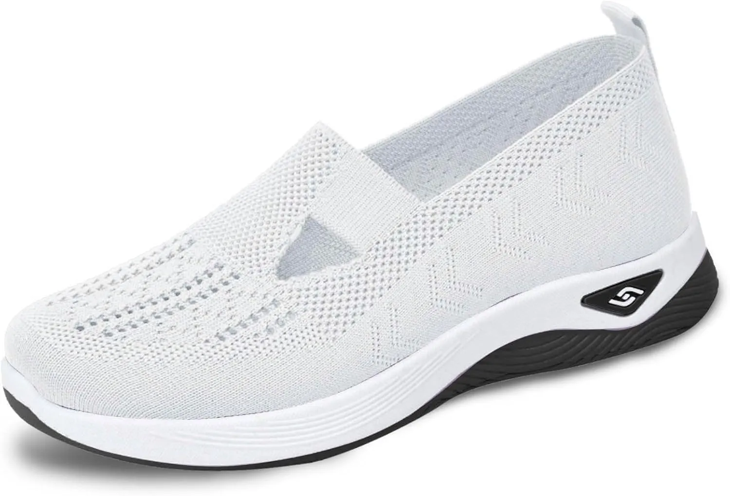Women's Orthopedic Shoes Woven Wide Arch Support Slip-On Orthowalk Sneakers Casual Breathable Soft Anti-Skid Sports Footwear