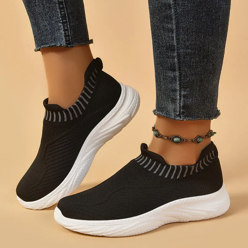 Women's Polyurethane Lightweight Slip-on Shoes