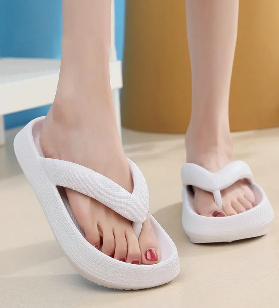 Women's Recovery Flip Flops Sandals Pillow Soft Slide Cushion Beach Flat Thong Sandals Bath Spa Walking Slipper Shoes Unisex