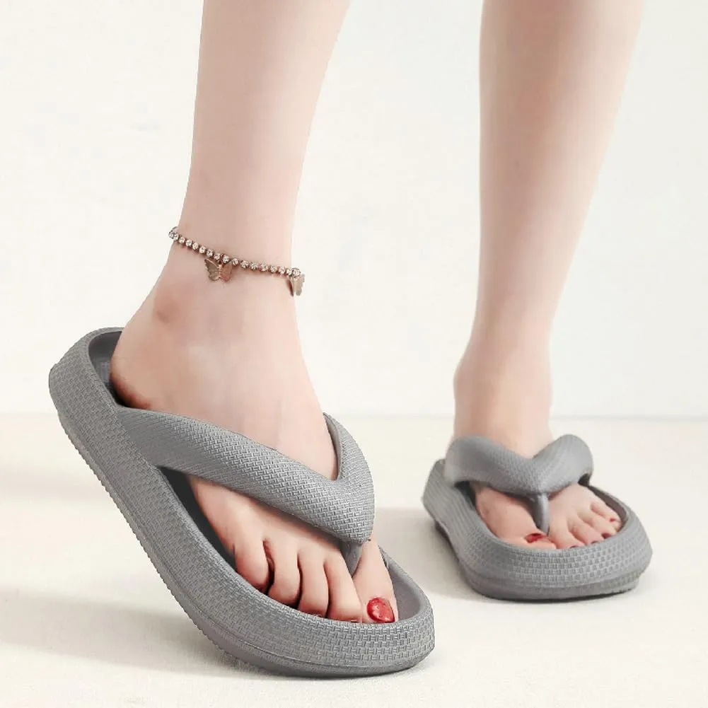 Women's Recovery Flip Flops Sandals Pillow Soft Slide Cushion Beach Flat Thong Sandals Bath Spa Walking Slipper Shoes Unisex