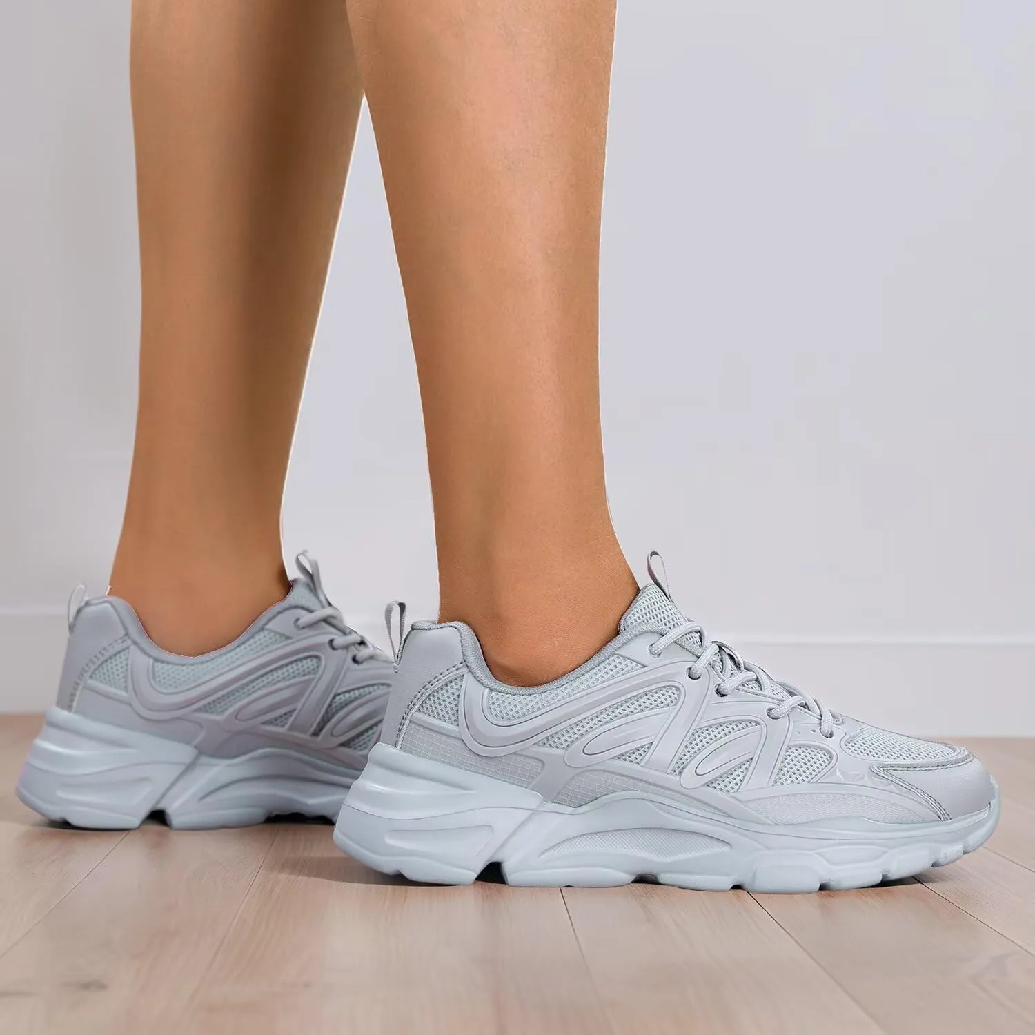 Women's Road-Running-Shoes Slip on Ladies Walking Fashion Athletic Sneakers Work Gym Comfort Lightweight Mesh Soft Sole