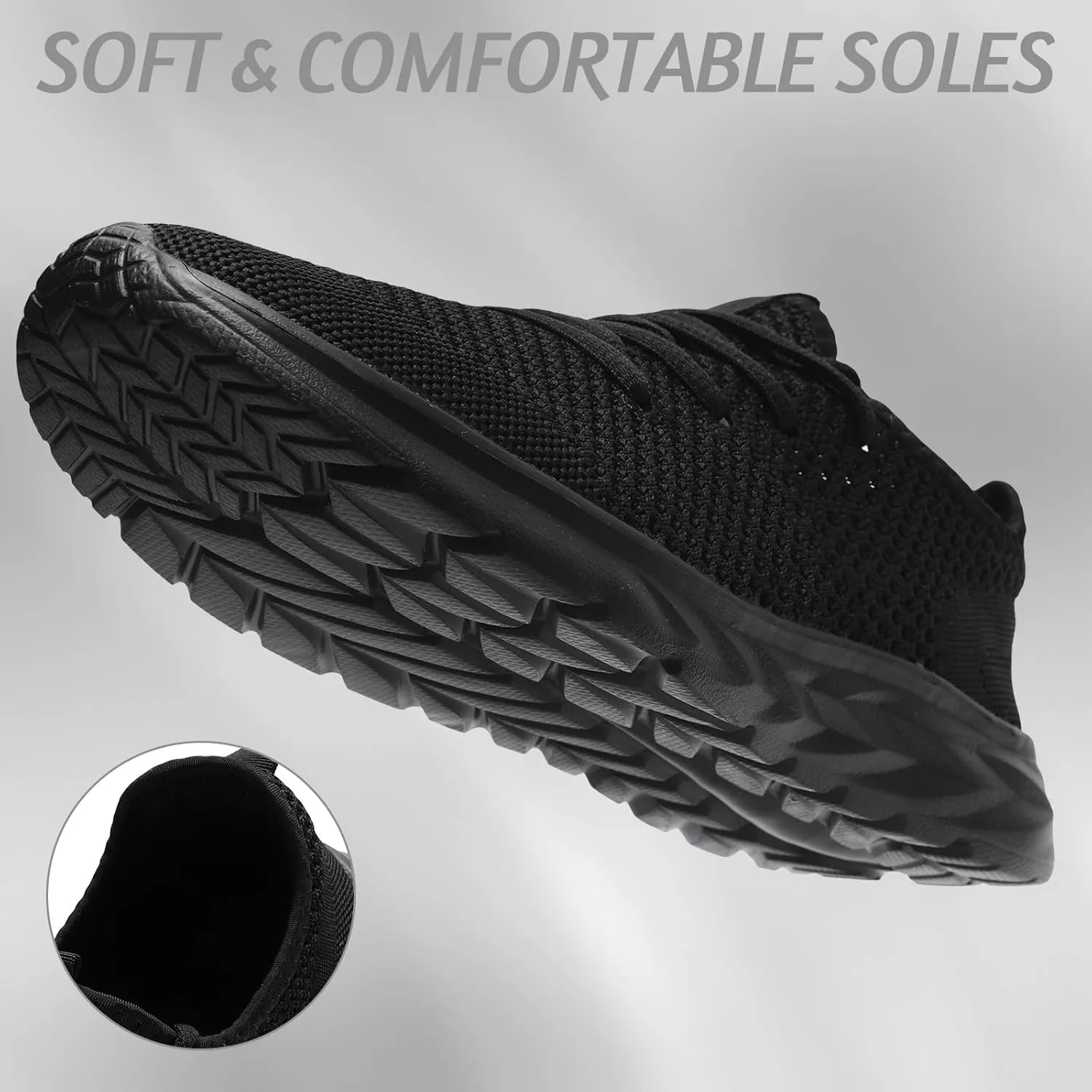 Womens Running Shoes Lightweight Tennis Shoes Slip On Walking Shoes Breathable Sneakers for Gym Travel Work