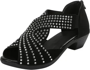 Womens Sandals Bachata Performance Dance Shoes Summer Sparkly Bling Bohemian Sandal Beach Sandals Orthopedic Sandal