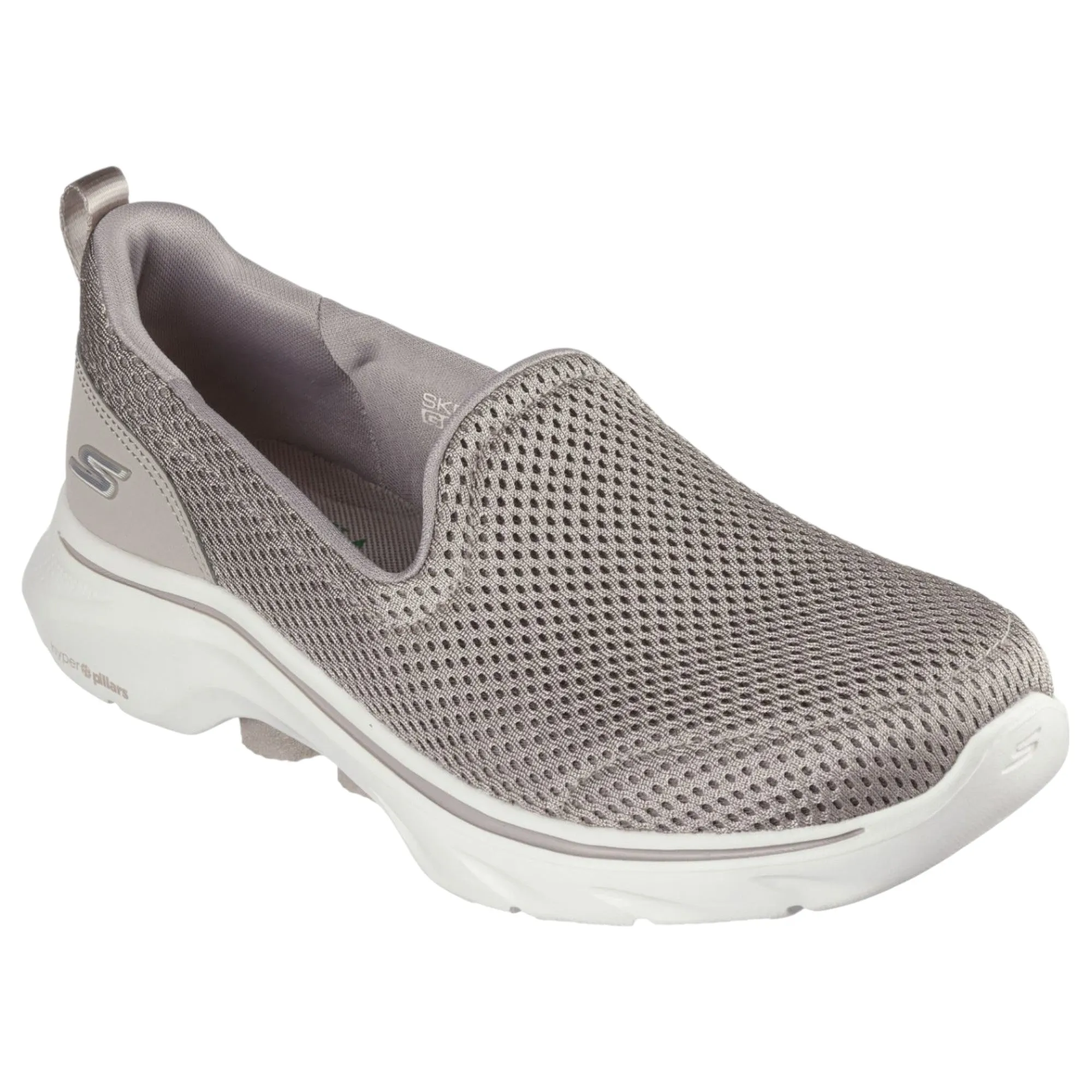 Womens Skechers Go Walk 7- Razi  Taupe Walking Shoes