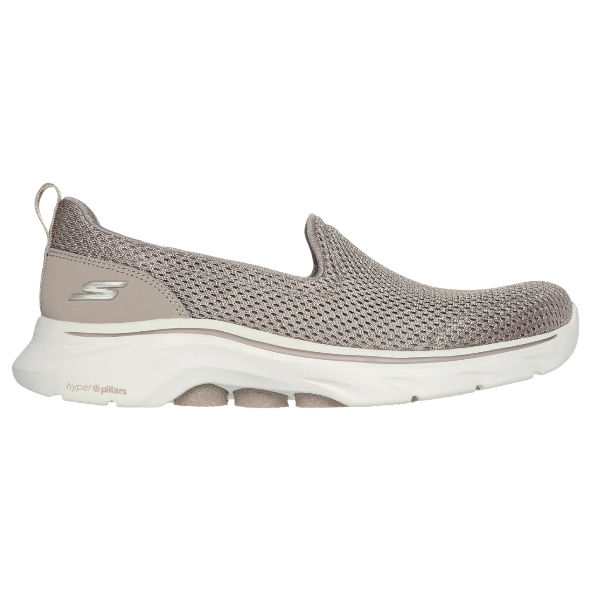 Womens Skechers Go Walk 7- Razi  Taupe Walking Shoes