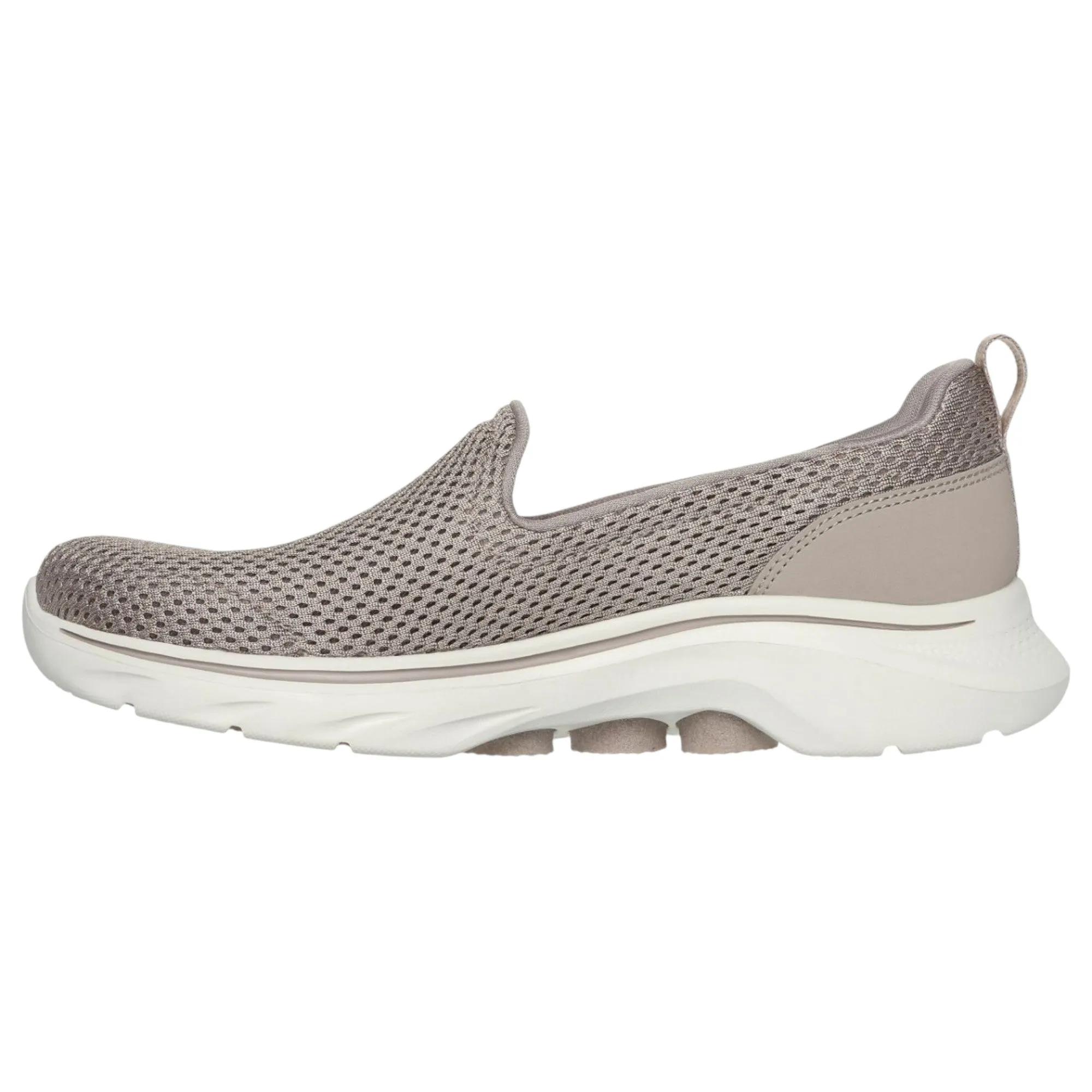 Womens Skechers Go Walk 7- Razi  Taupe Walking Shoes