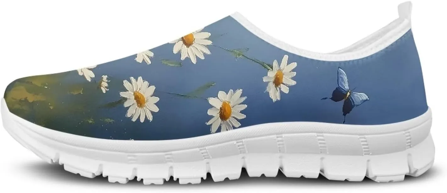 Women's Slip On Casual Shoes Low Cut Sneakers Comfort Light Loafers Non Slip Breathable Suppotive for Running Walking Hiking Training Travel US 5.5-11.5