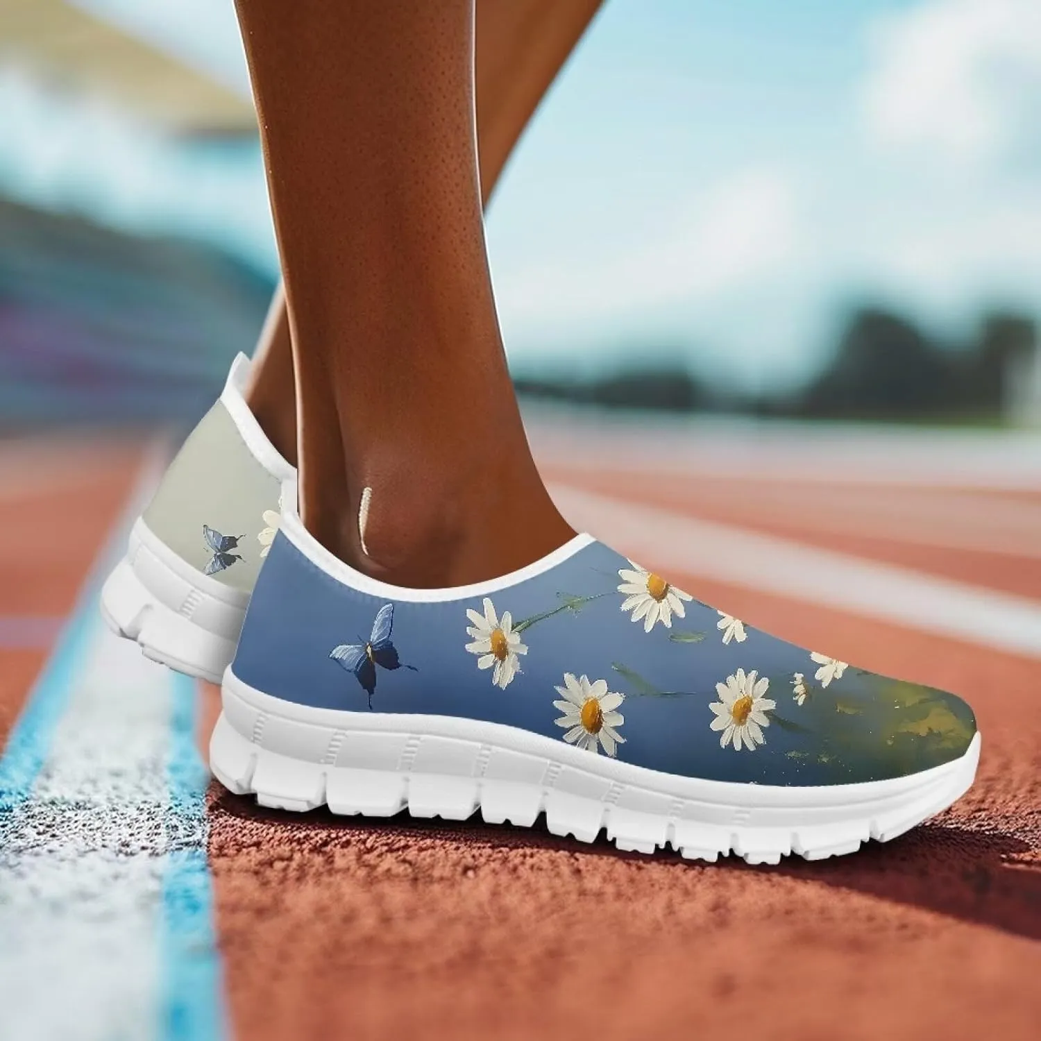 Women's Slip On Casual Shoes Low Cut Sneakers Comfort Light Loafers Non Slip Breathable Suppotive for Running Walking Hiking Training Travel US 5.5-11.5