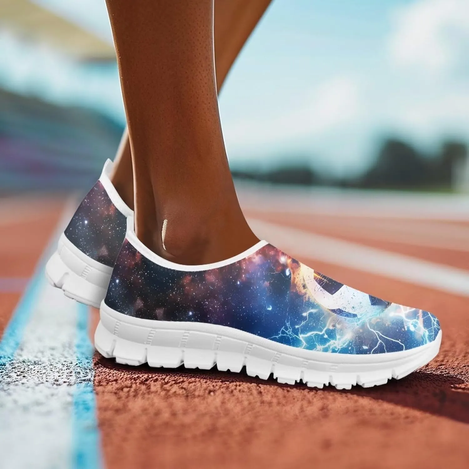 Women's Slip on Loafers Walking Sneakers Breathable Athletic Tennis Running Shoes