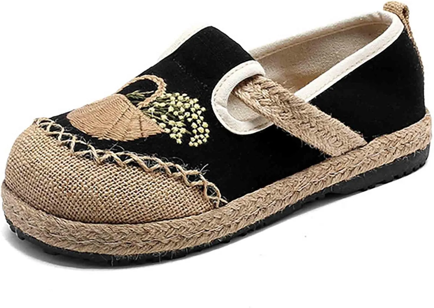 Women's Slip On Mules Comfortable Flat Lightweight Round Toe Casual Travel Shoes Walking Loafers