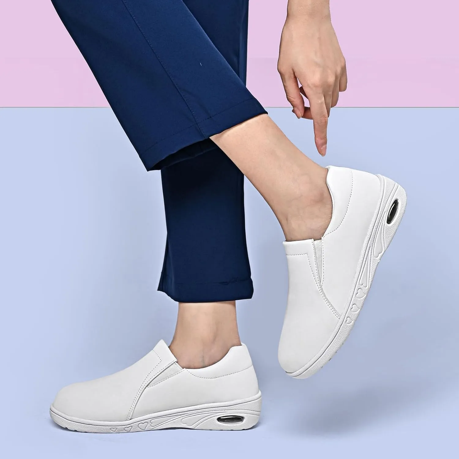 Women's Slip On Nurse Shoes Lightweight Comfortable Waterproof Work Shoes Silp Resistant Food Service