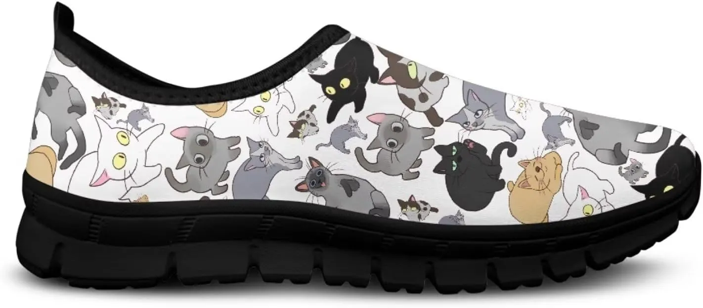 Women's Slip On Shoes Casual Low Top Flat Sneakers Non-Slip Comfort Breathable Footwear for Walking Tennis