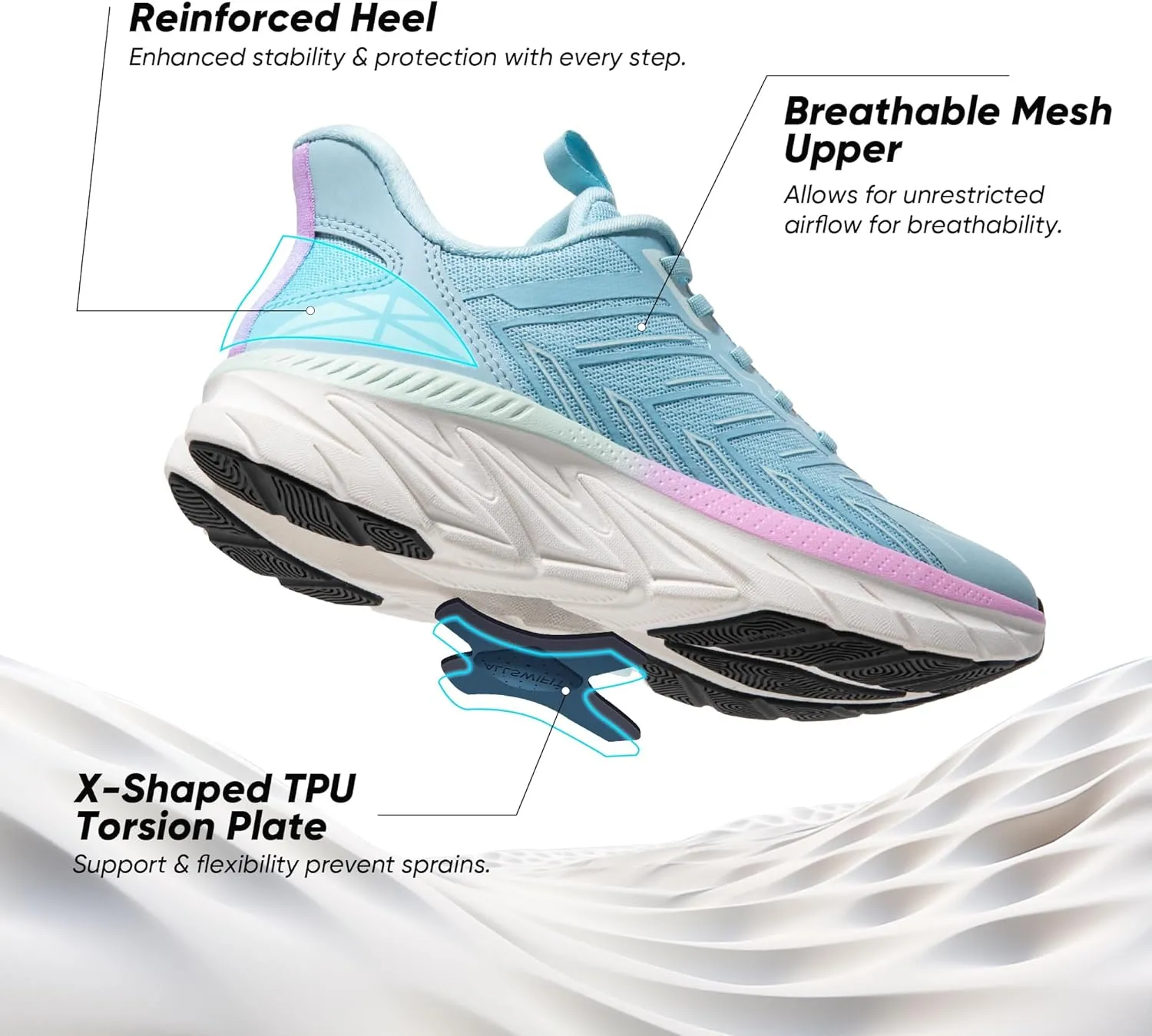 Women's Slip On Walking Shoes Running Comfortable Tennis Breathable Non Slip Athletic Gym Workout Cross Training Fashion Sneakers