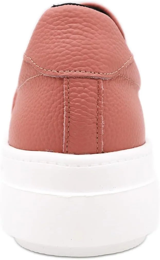 Women's Walking 74224821, Cowhide Leather, Thick Sole, Slip-On, Lightweight, Made in Japan