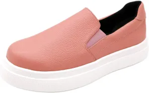 Women's Walking 74224821, Cowhide Leather, Thick Sole, Slip-On, Lightweight, Made in Japan