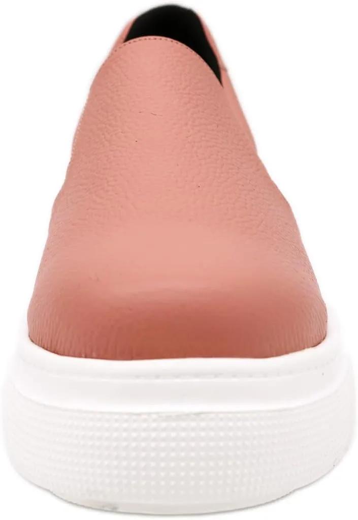 Women's Walking 74224821, Cowhide Leather, Thick Sole, Slip-On, Lightweight, Made in Japan