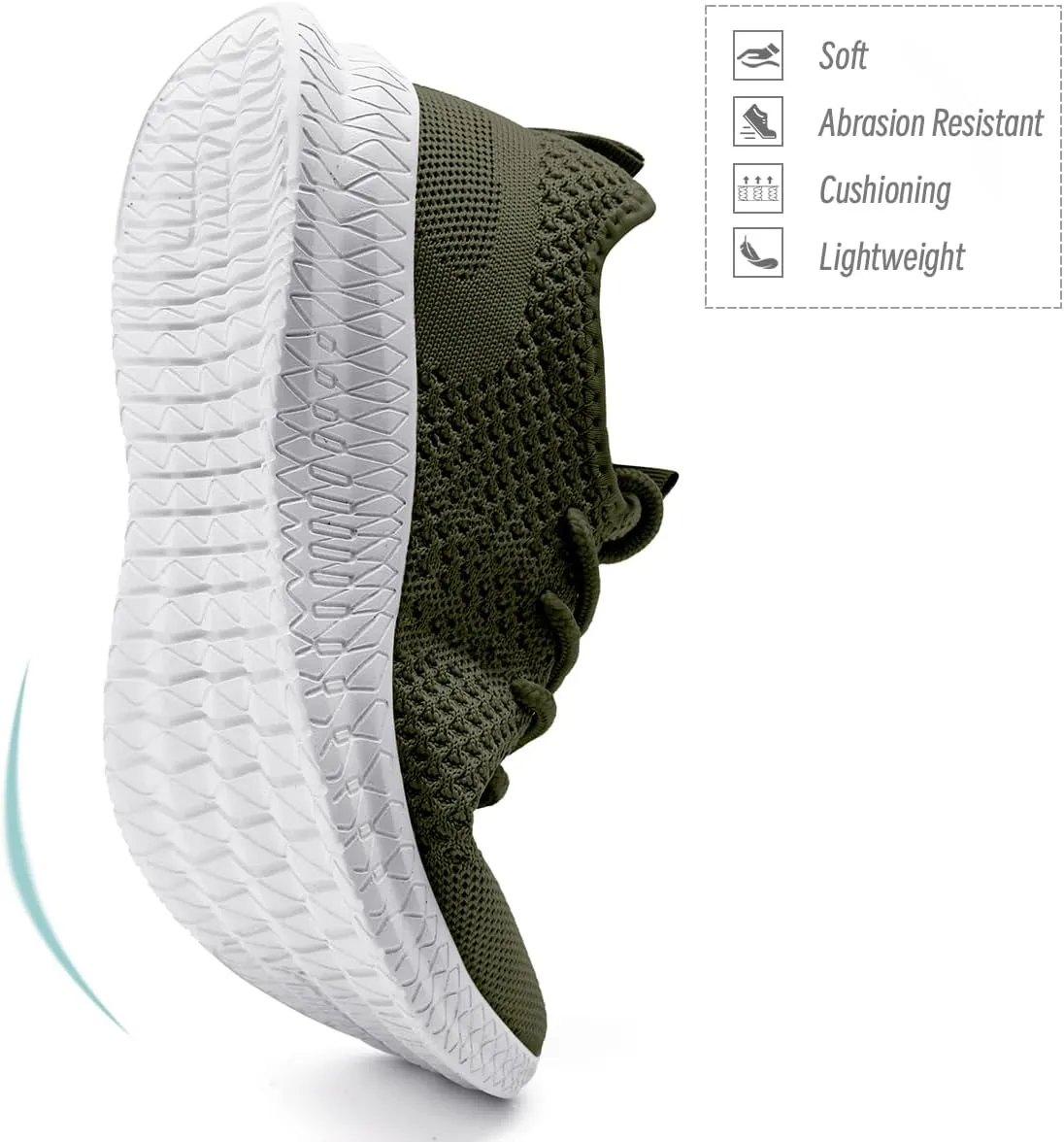 Womens Walking Running Shoes Sneakers Slip On Sport Tennis Athletic Gym Shoes Casual Fashion Lightweight Breathable Non Slip Workout Workout Trainers Shoe