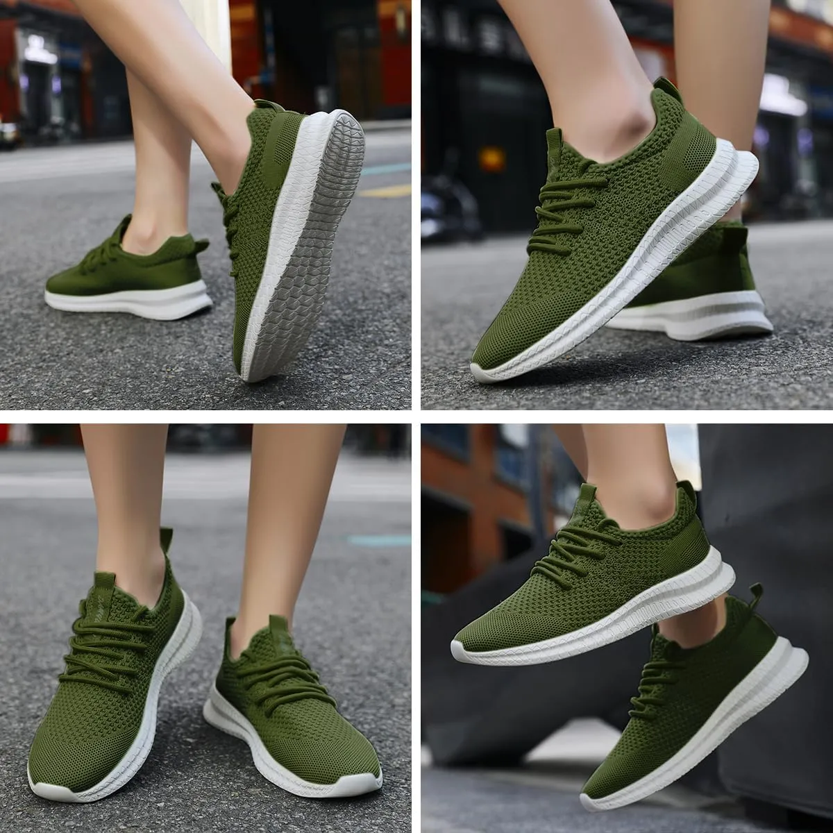 Womens Walking Running Shoes Sneakers Slip On Sport Tennis Athletic Gym Shoes Casual Fashion Lightweight Breathable Non Slip Workout Workout Trainers Shoe