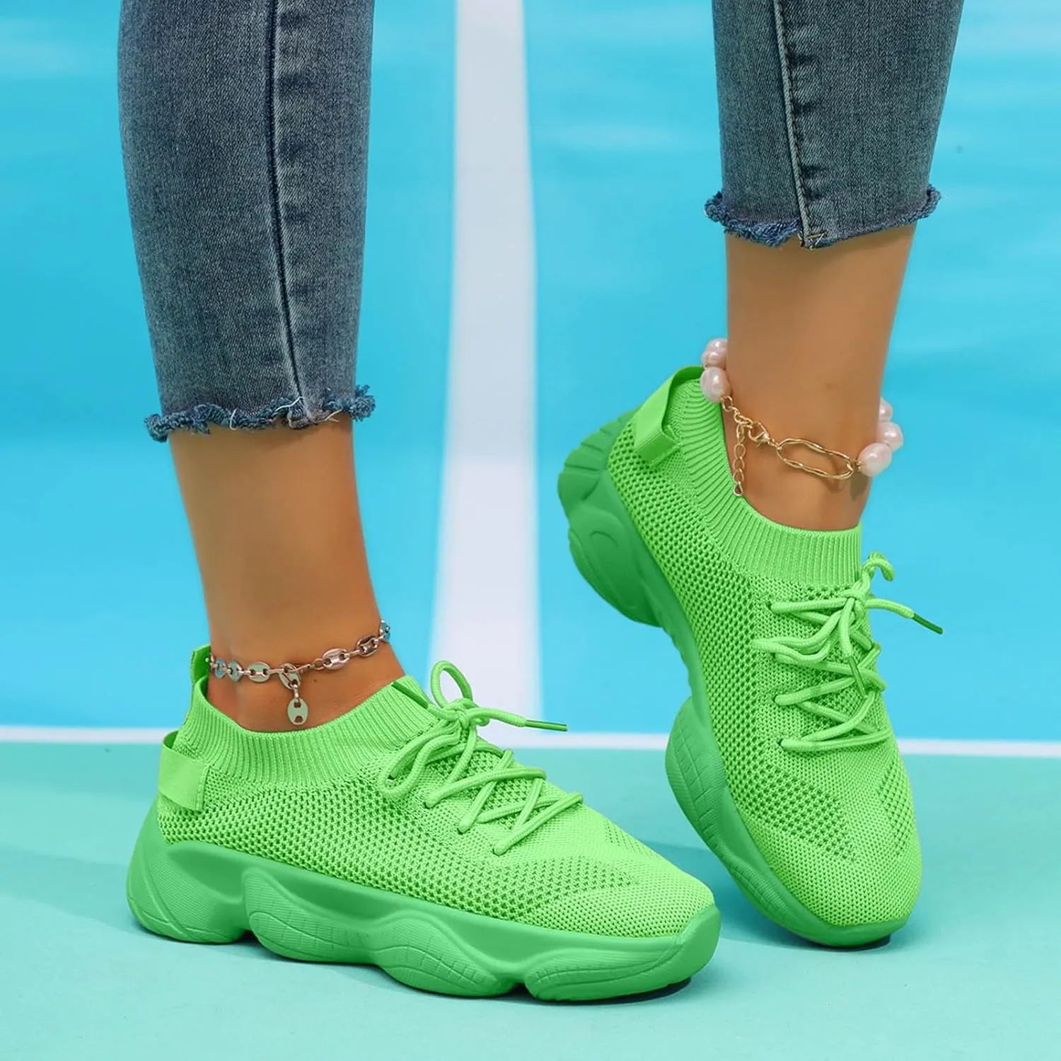 Womens Walking Shoes Slip On Sneakers Lightweight Breathable Fashion Casual Shoes for Travel Work Tennis Shoes