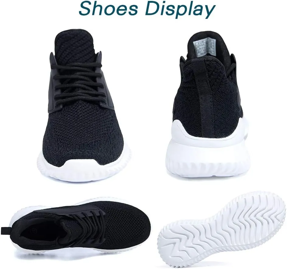 Womens Walking Shoes - Slip On Tennis Running Shoes Memory Foam Lightweight Work Sneakers for Indoor Outdoor Gym
