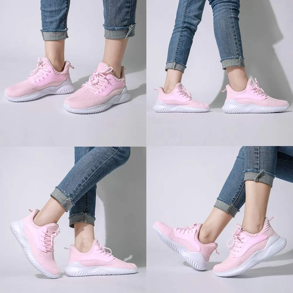 Womens Walking Shoes - Slip On Tennis Running Shoes Memory Foam Lightweight Work Sneakers for Indoor Outdoor Gym