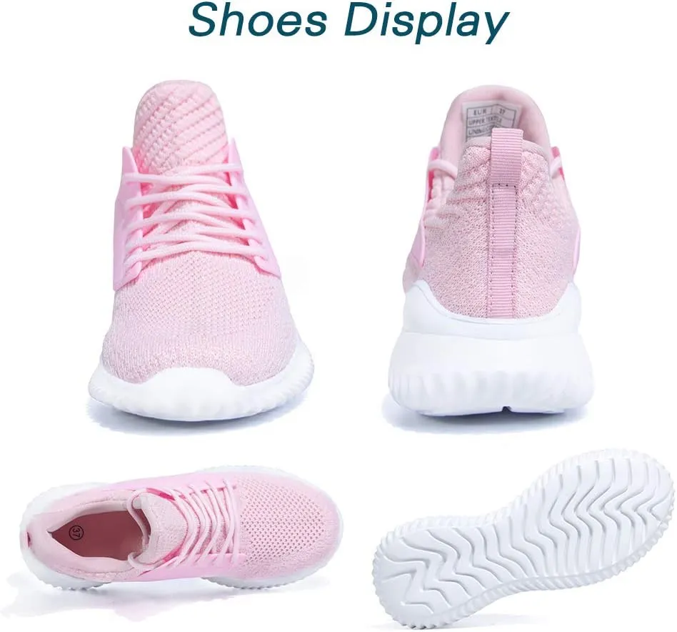 Womens Walking Shoes - Slip On Tennis Running Shoes Memory Foam Lightweight Work Sneakers for Indoor Outdoor Gym