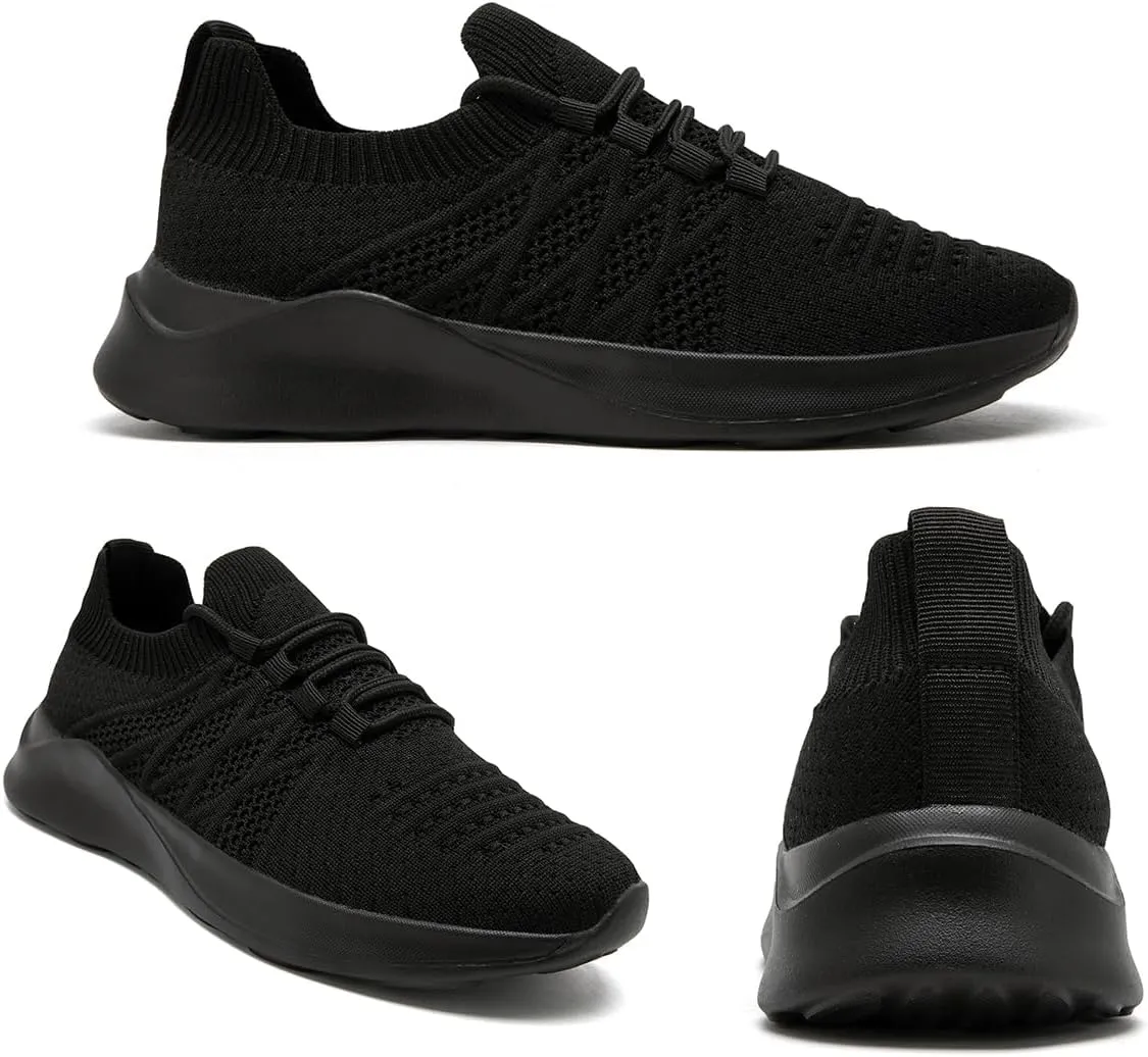 Womens Walking Shoes Tennis Slip On Sneakers Running Sport Workout Gym Athletic Non Slip Breathable Lightweight Fashion Casual for Travel Work