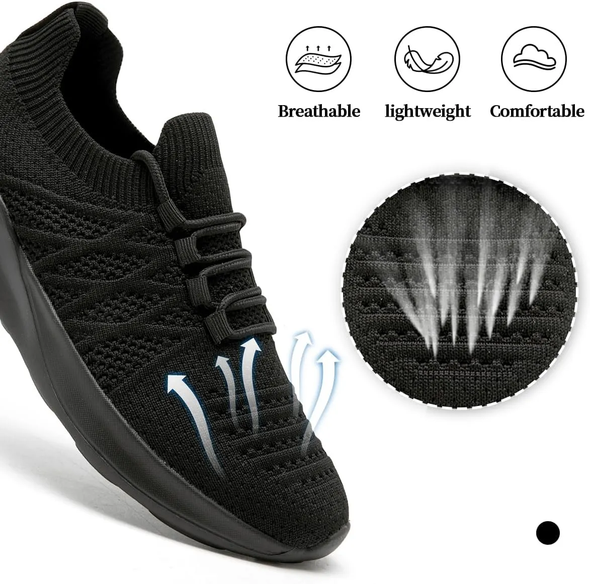 Womens Walking Shoes Tennis Slip On Sneakers Running Sport Workout Gym Athletic Non Slip Breathable Lightweight Fashion Casual for Travel Work