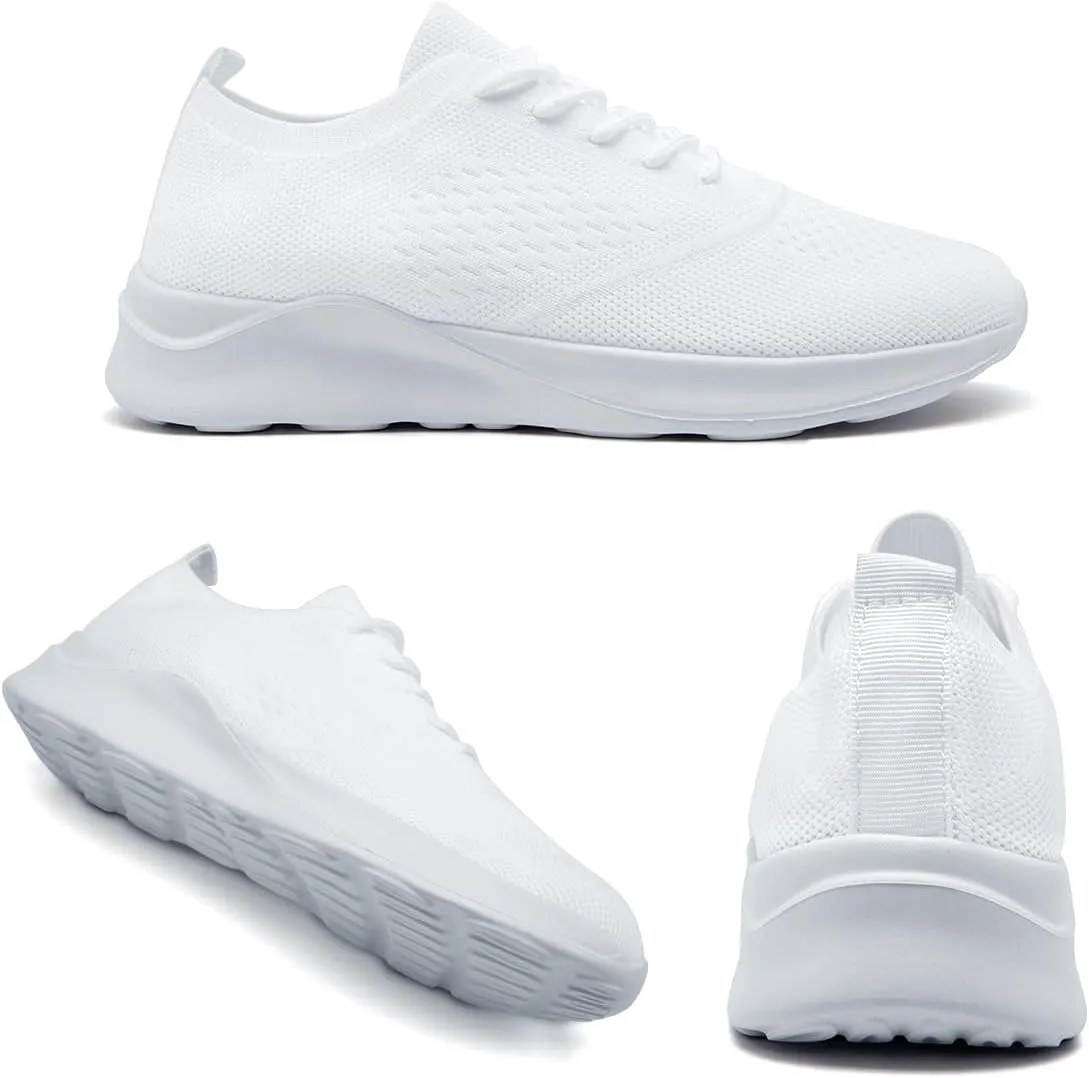 Womens Walking Shoes Tennis Slip On Sneakers Running Sport Workout Gym Shoes Athletic Non Slip Breathable Lightweight Fashion Casual Black US 6 to US 11.5