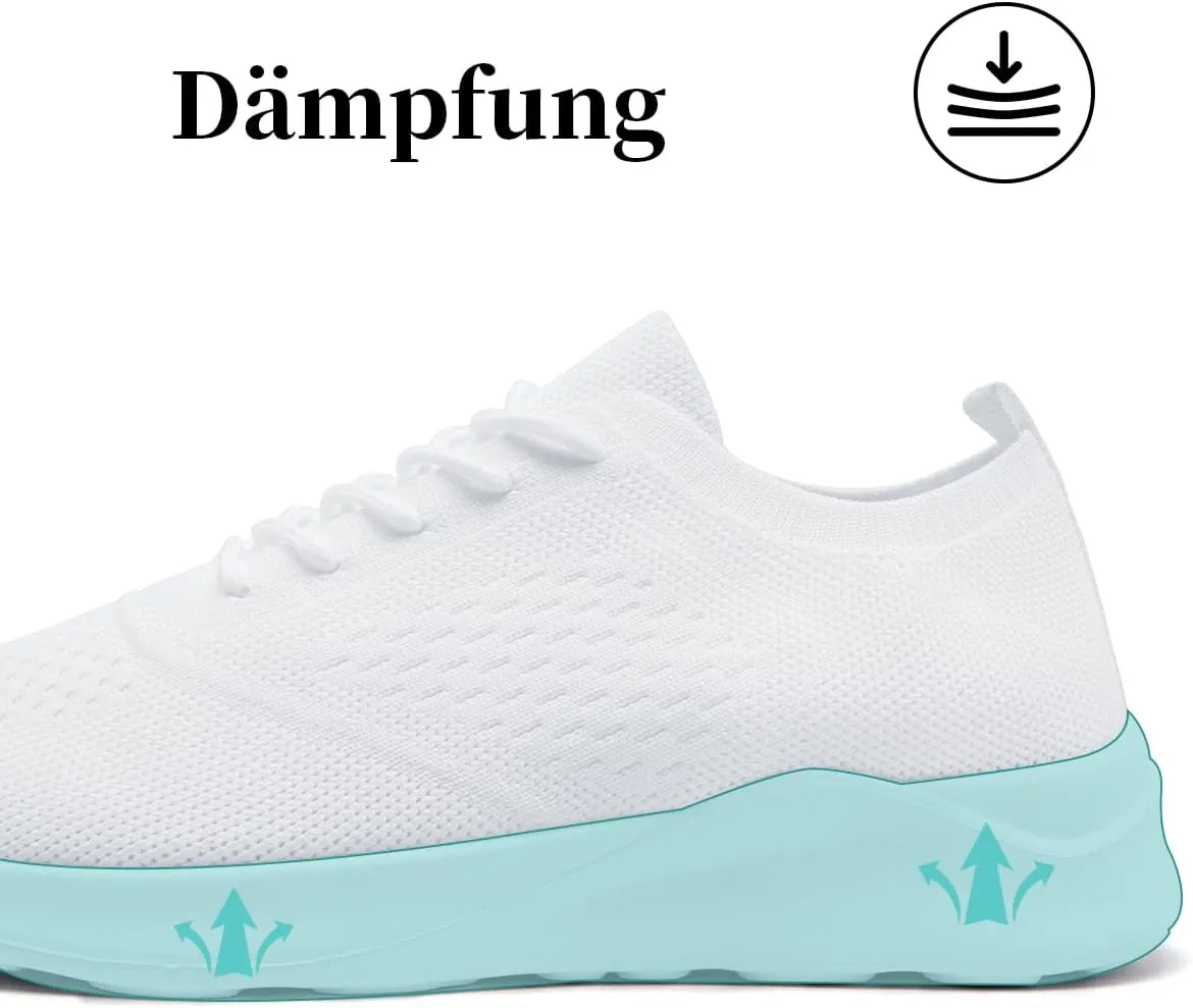 Womens Walking Shoes Tennis Slip On Sneakers Running Sport Workout Gym Shoes Athletic Non Slip Breathable Lightweight Fashion Casual Black US 6 to US 11.5