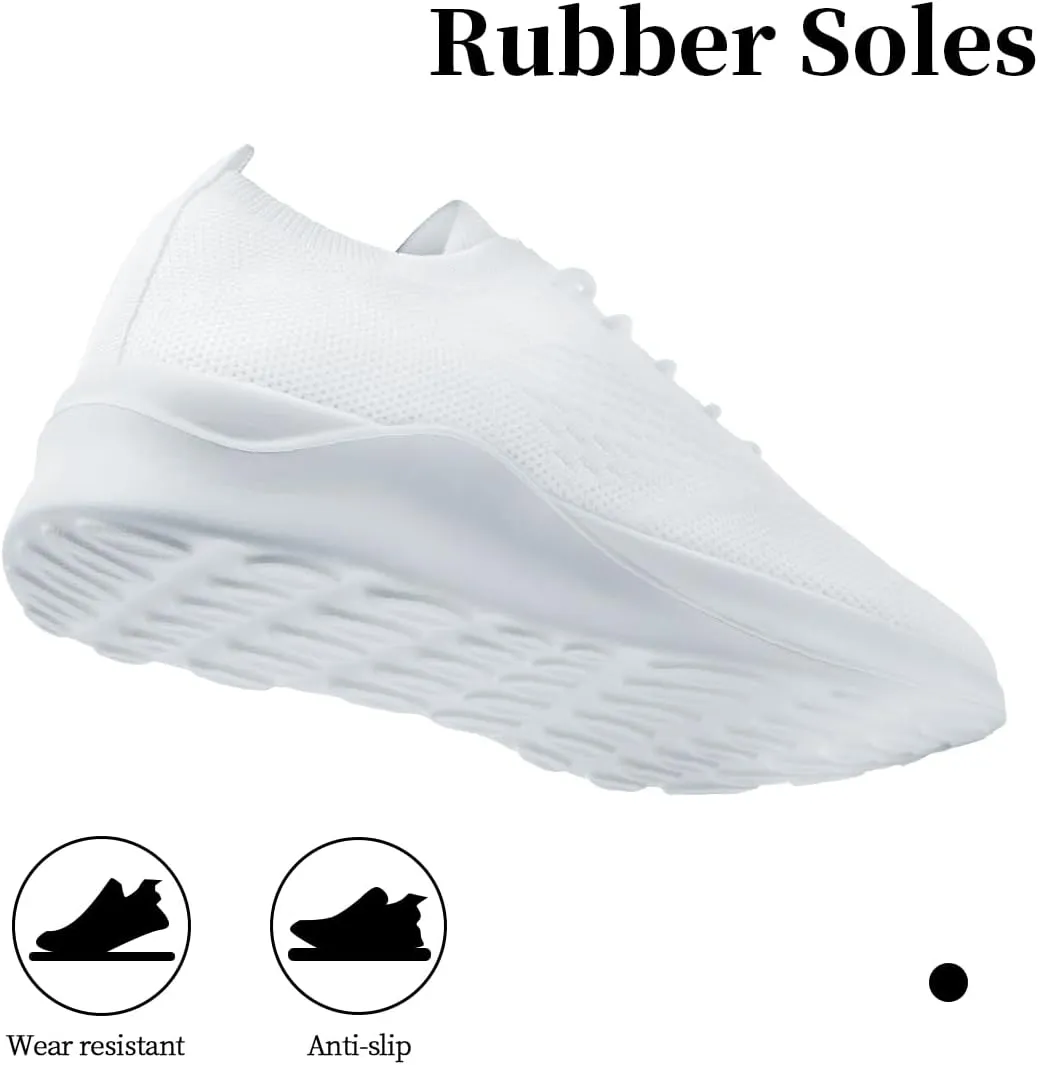 Womens Walking Shoes Tennis Slip On Sneakers Running Sport Workout Gym Shoes Athletic Non Slip Breathable Lightweight Fashion Casual Black US 6 to US 11.5