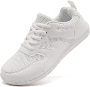 Women's Wide Toe Box Barefoot Sneakers Walking Slip On Shoes Zero Drop Running Sneakers Breathable Non Slip Casual Jogging Shoes