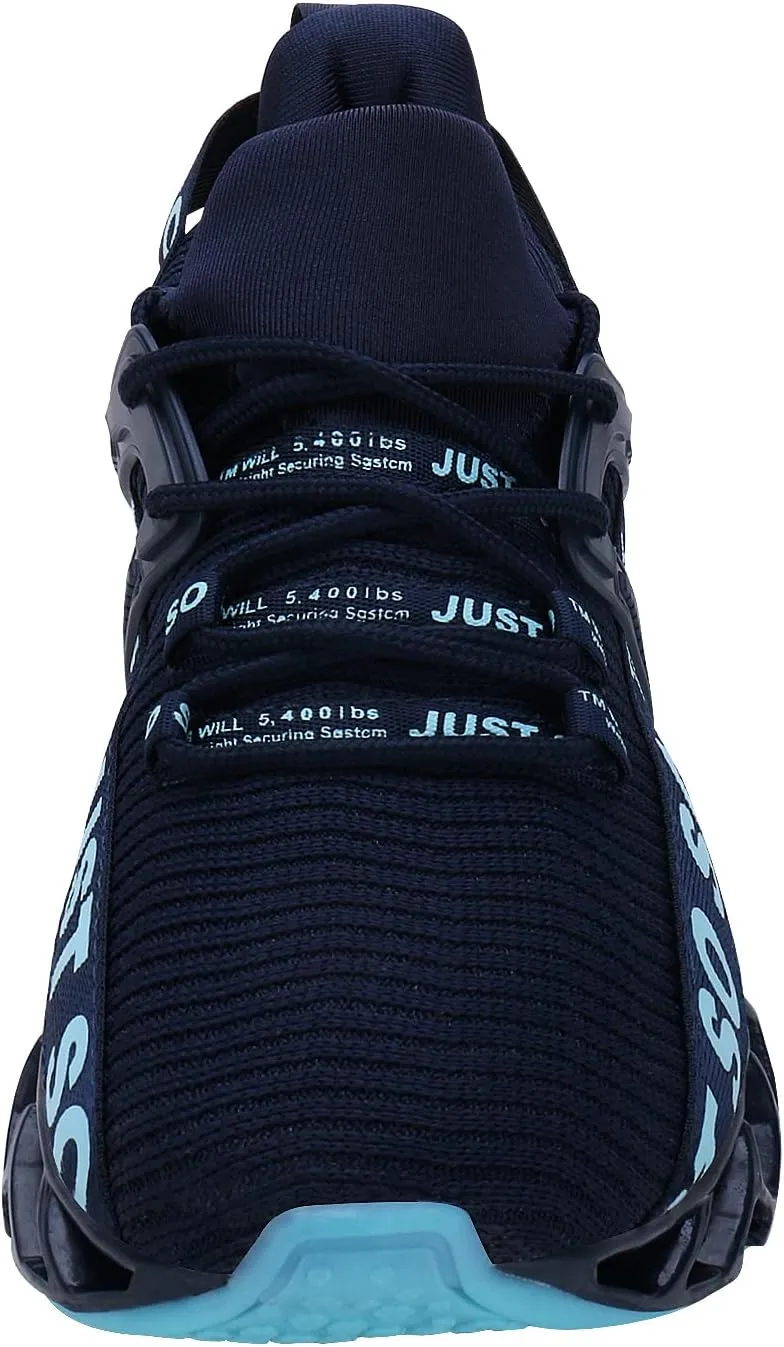 WONESION Mens Breathable Walking Tennis Running Shoes Blade Fashion Sneakers