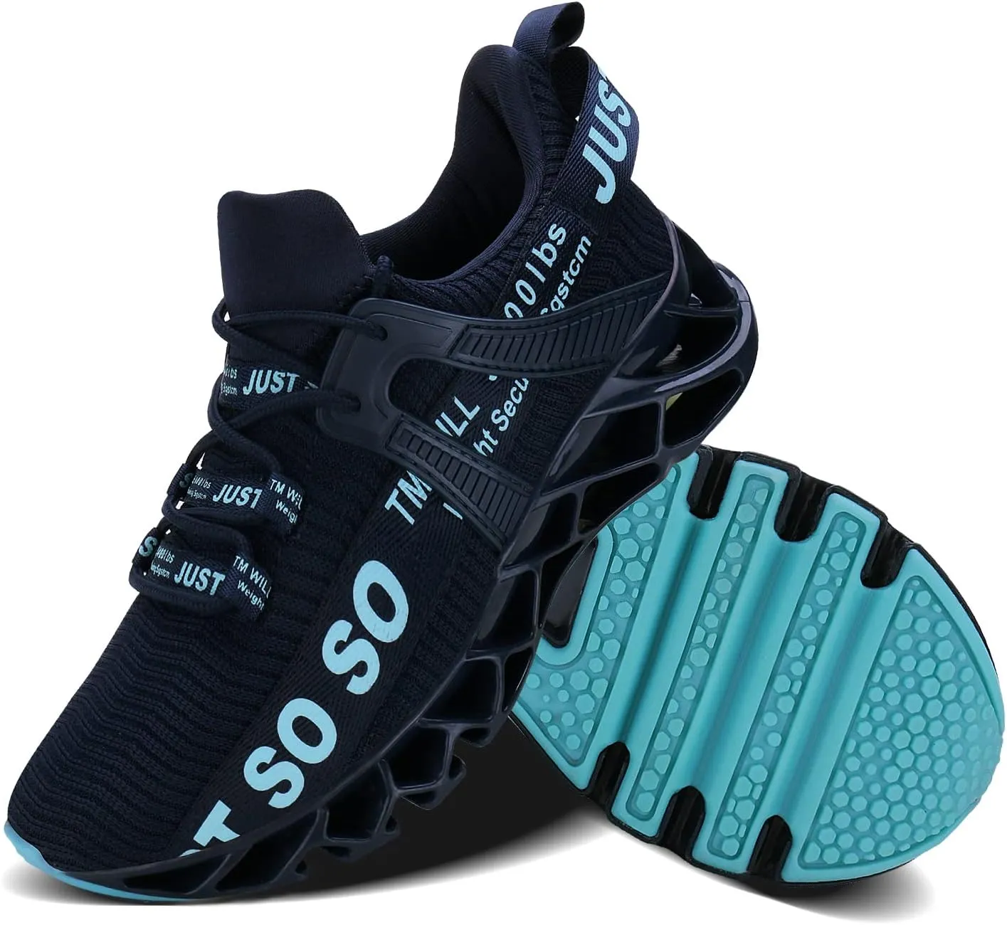 WONESION Mens Breathable Walking Tennis Running Shoes Blade Fashion Sneakers