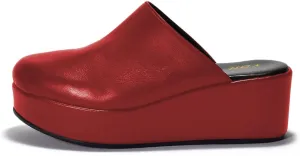 YDN Women's Cute Round Toe Platform Heeled Mules Mid Wedge Heels Slippers Comfort Slip On Sandals Indoor and Outdoor Slide Shoes Size 4-16 US