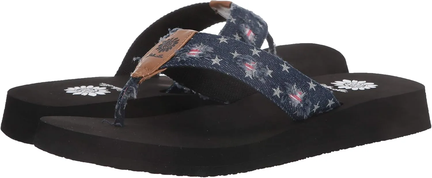 Yellow Box Women's Flip Flop Fabric Sandal Flat